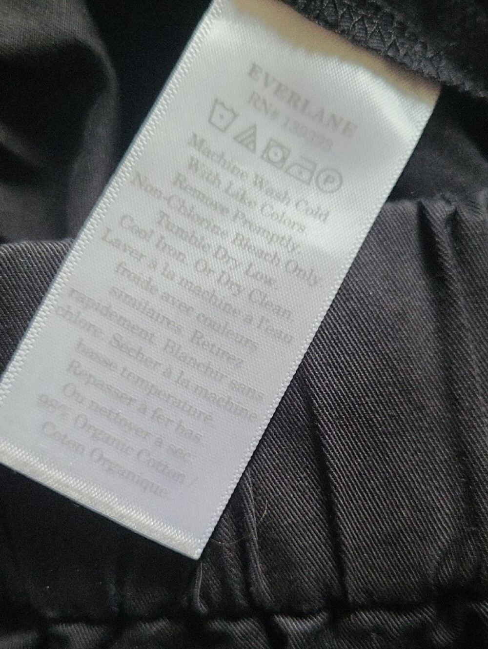 Everlane The Easy Pant Black Straight Leg Relaxed Highwaisted Trousers - Picture 5 of 5